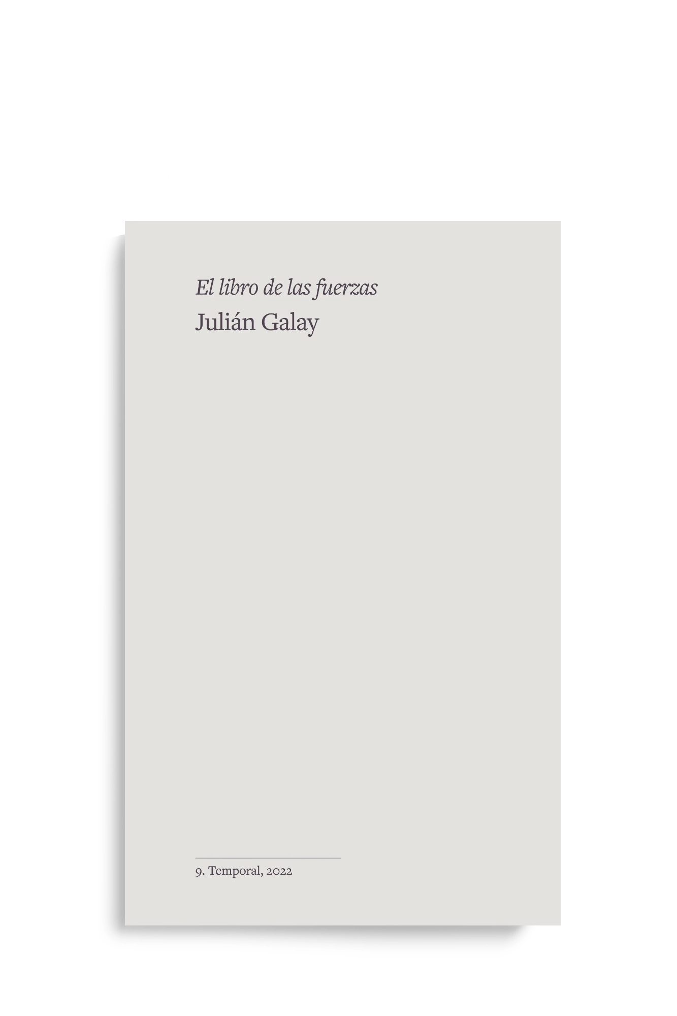 EL LIBRO DE LAS FUERZAS